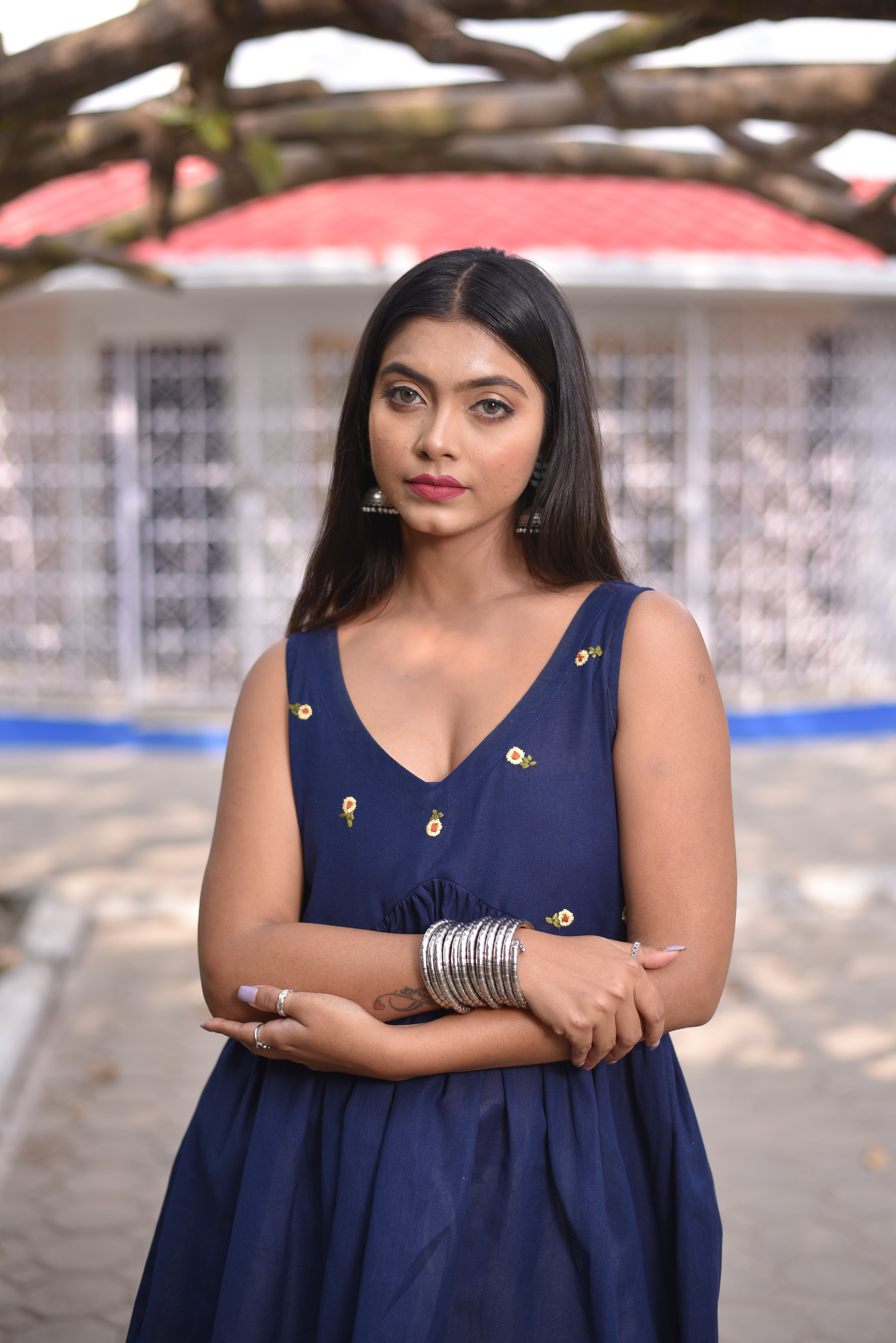 Hand Embroidered Blue Tunics