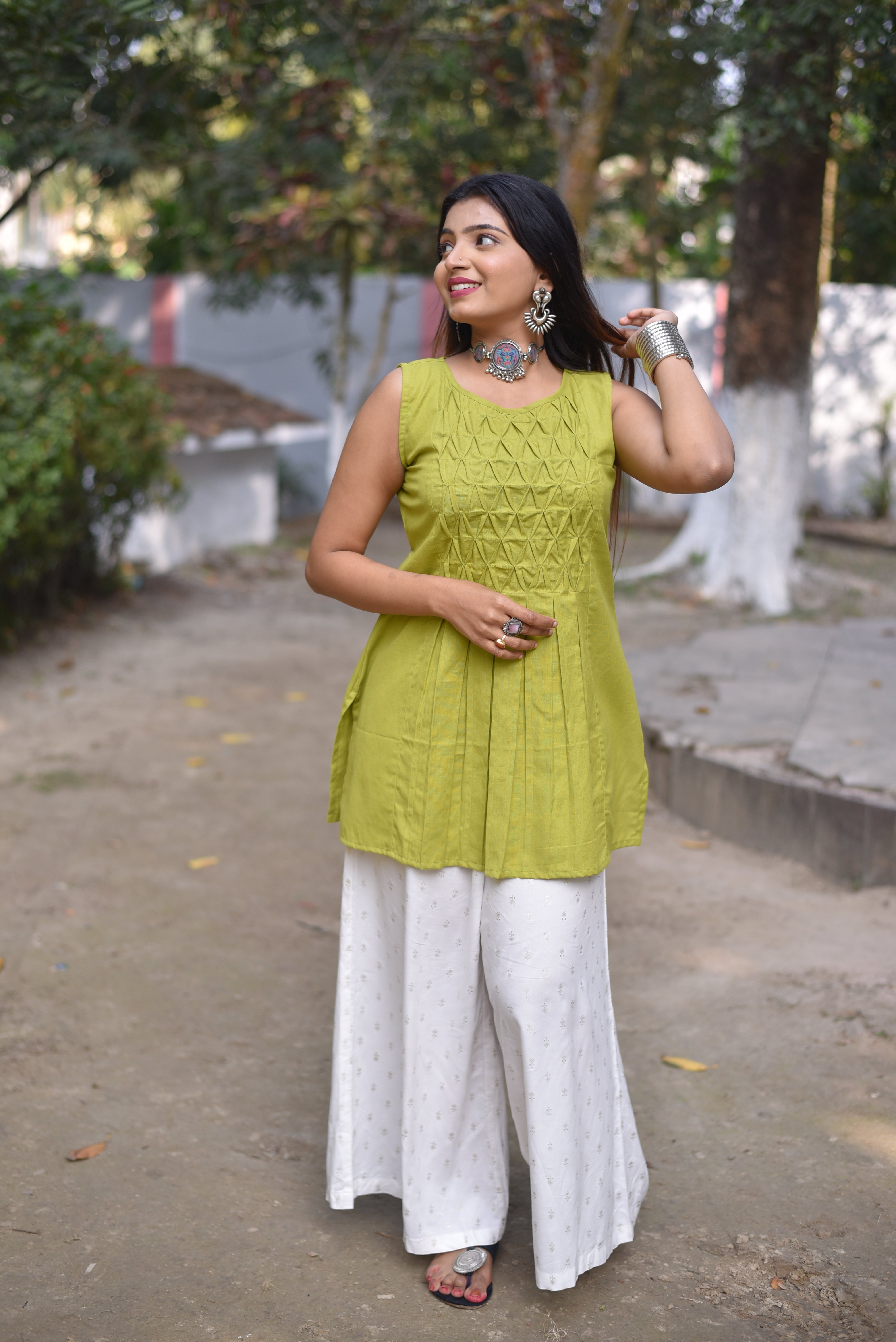 Hand Crafted Green Tunics