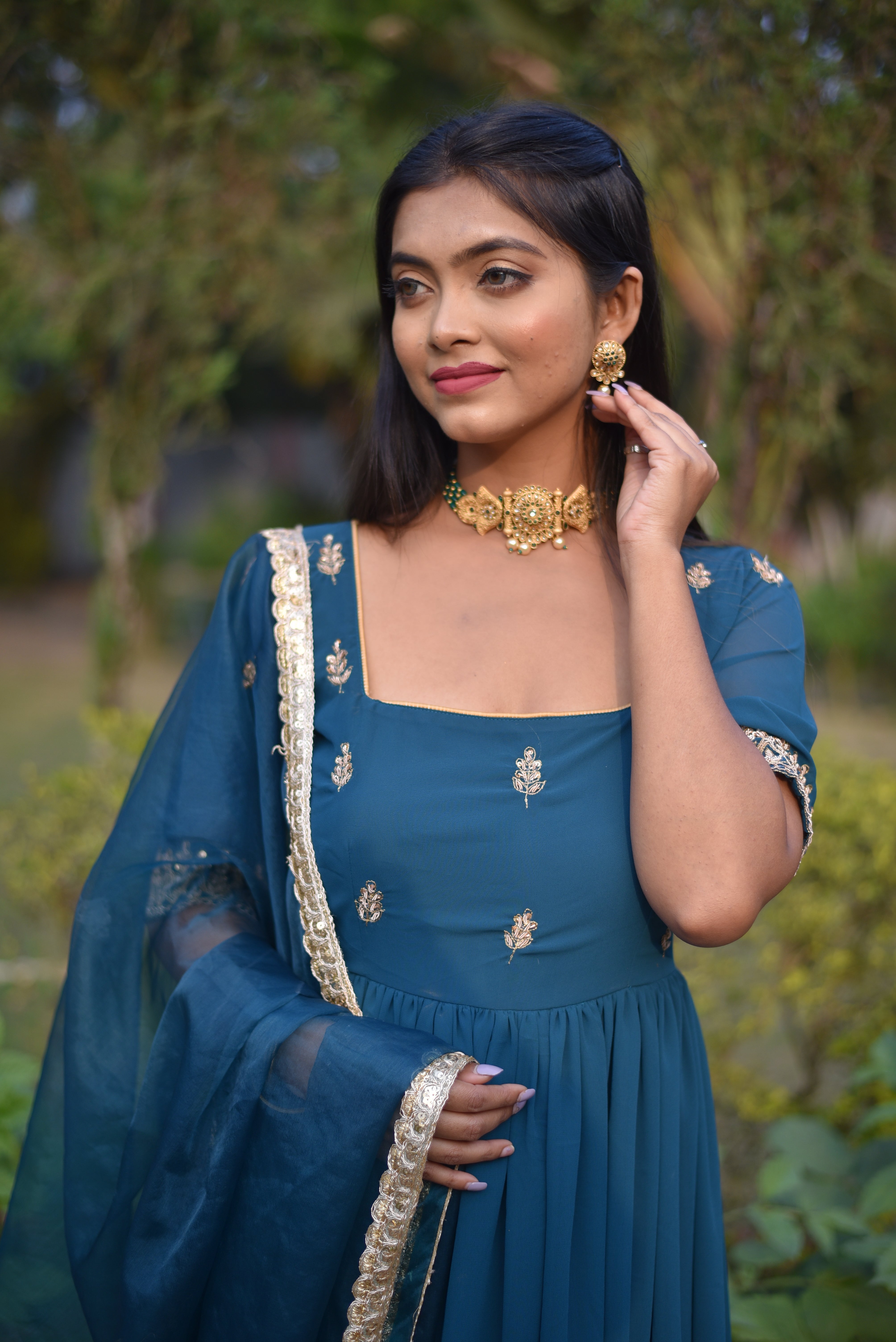 Zardosi Work Anarkali Suit Sets