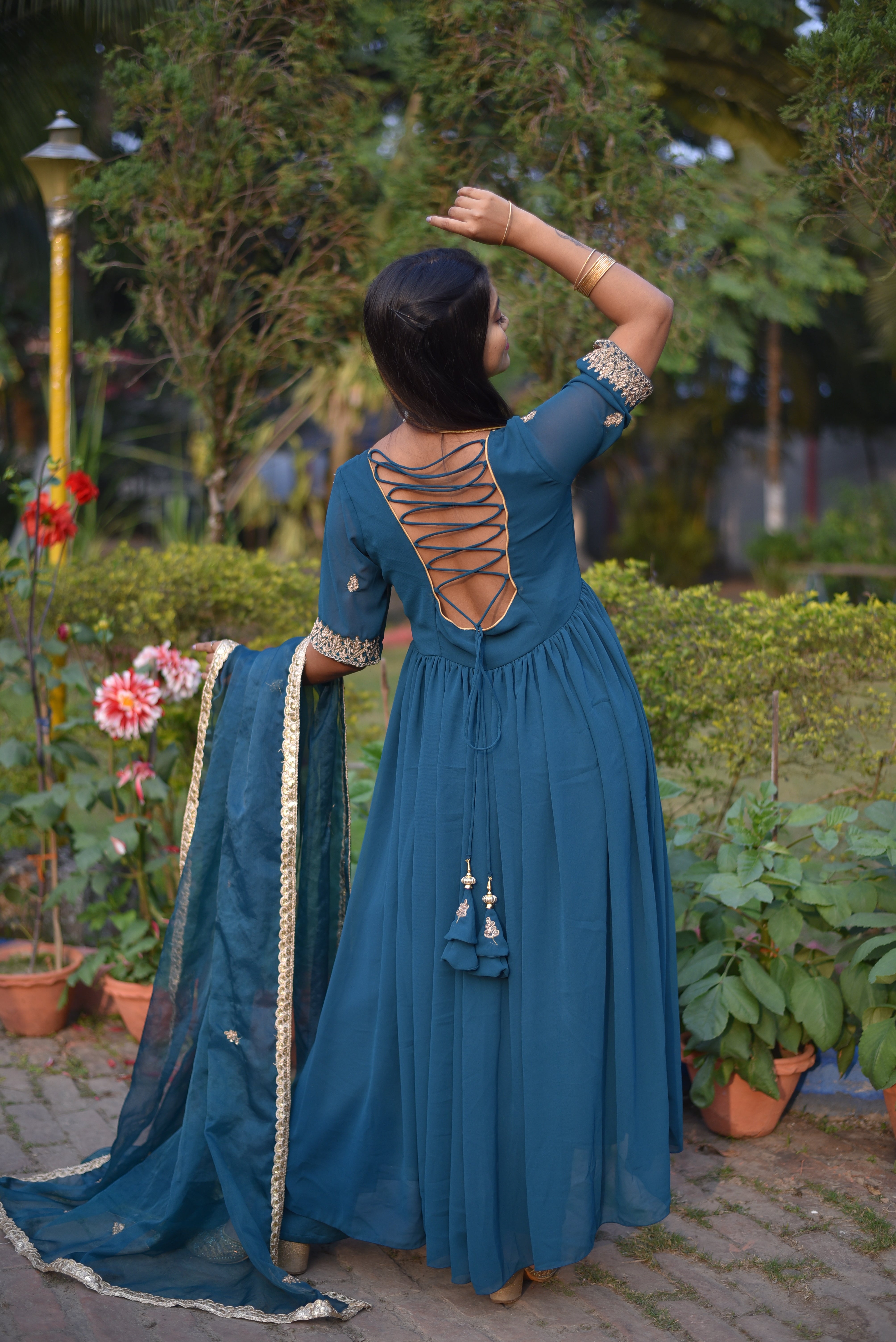 Zardosi Work Anarkali Suit Sets