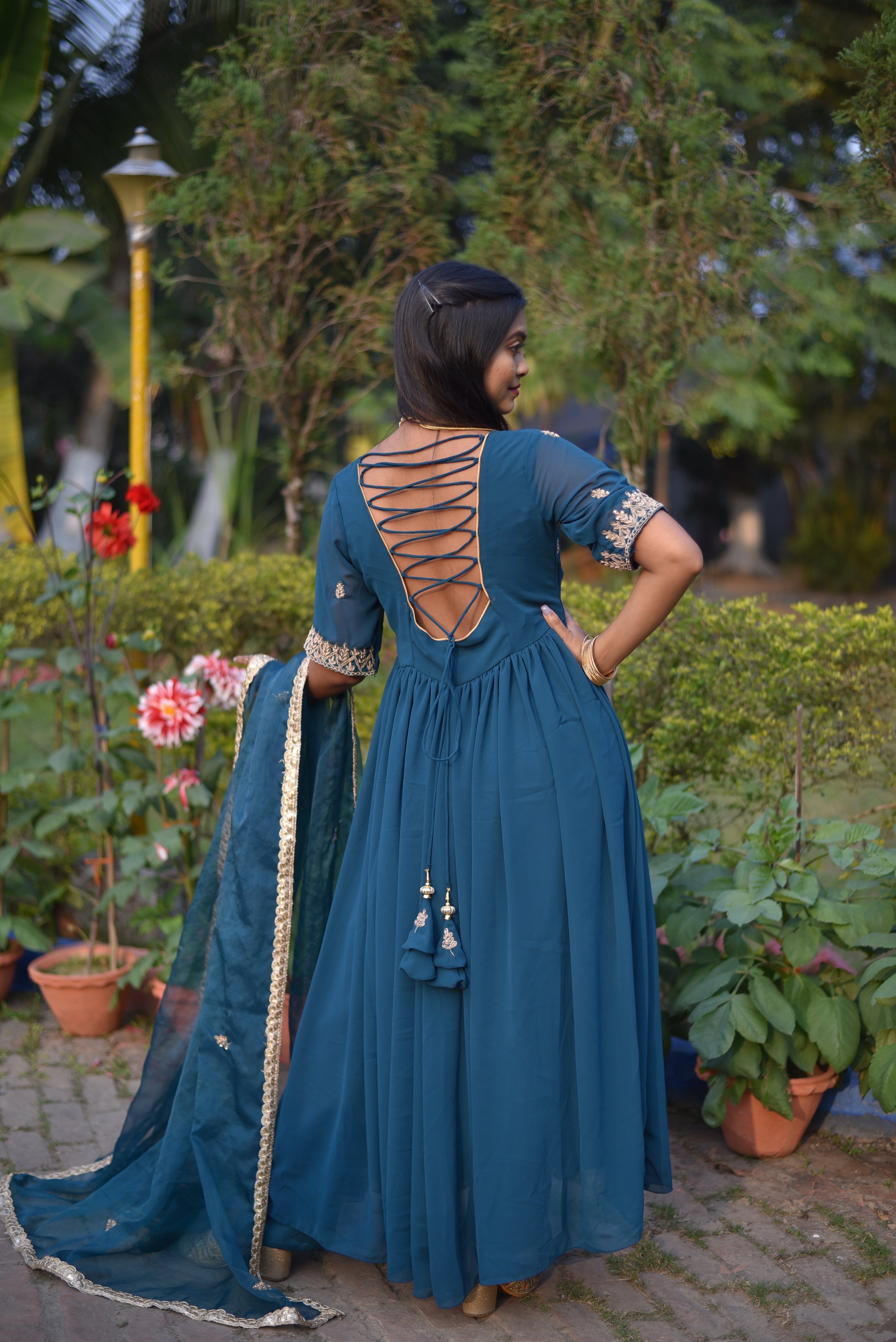 Zardosi Work Anarkali Suit Sets