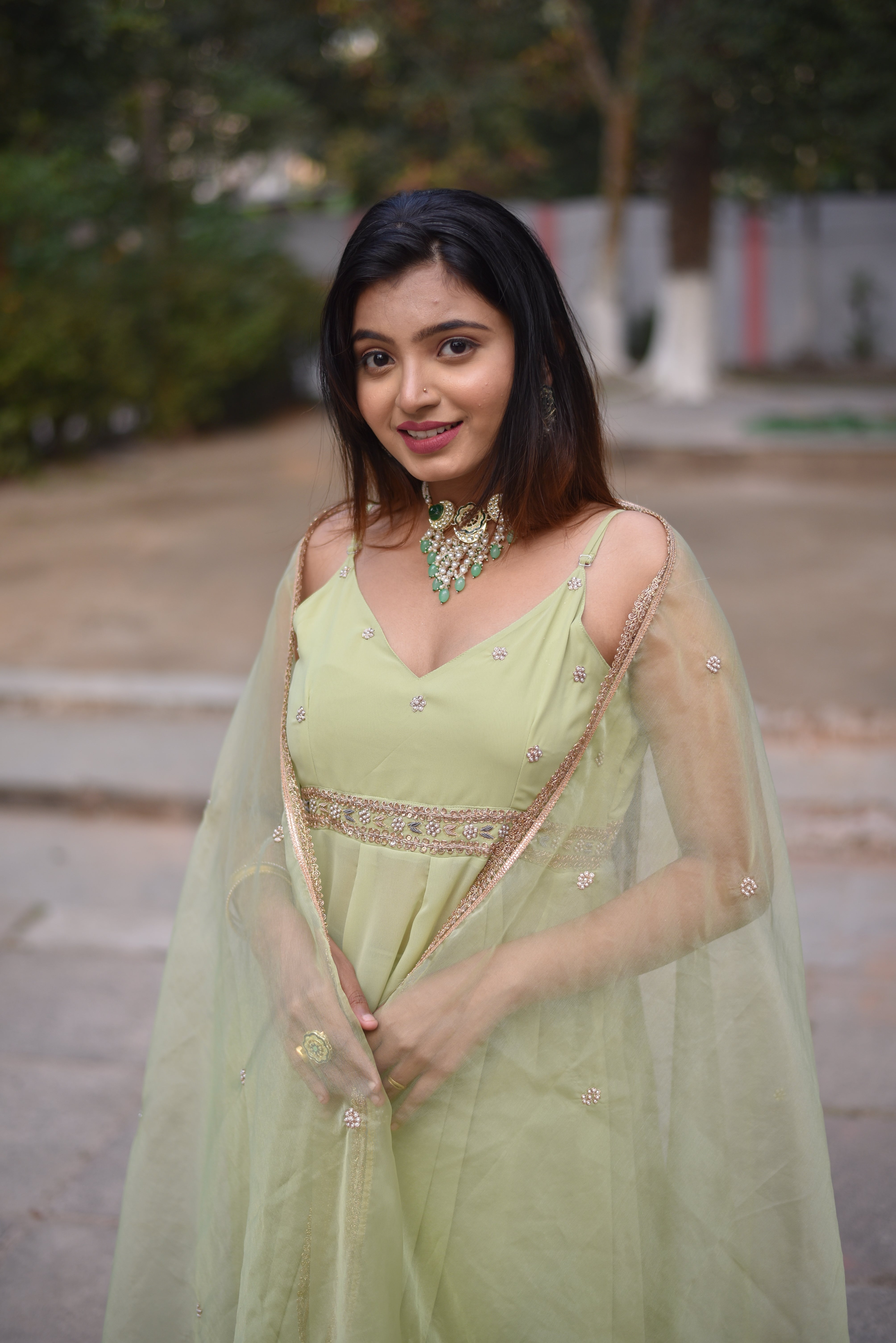 Zari Work Anarkali Suit Sets