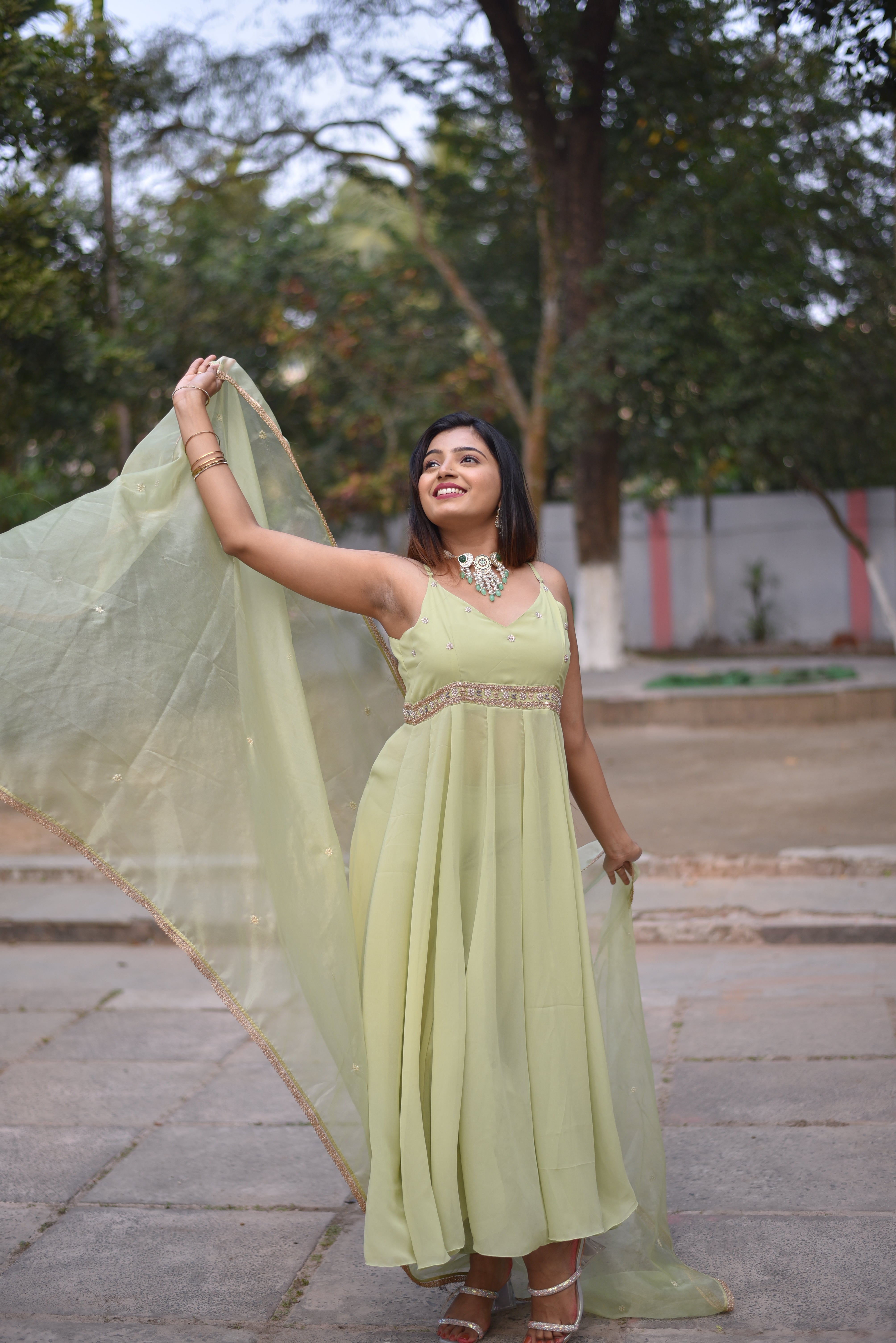 Zari Work Anarkali Suit Sets