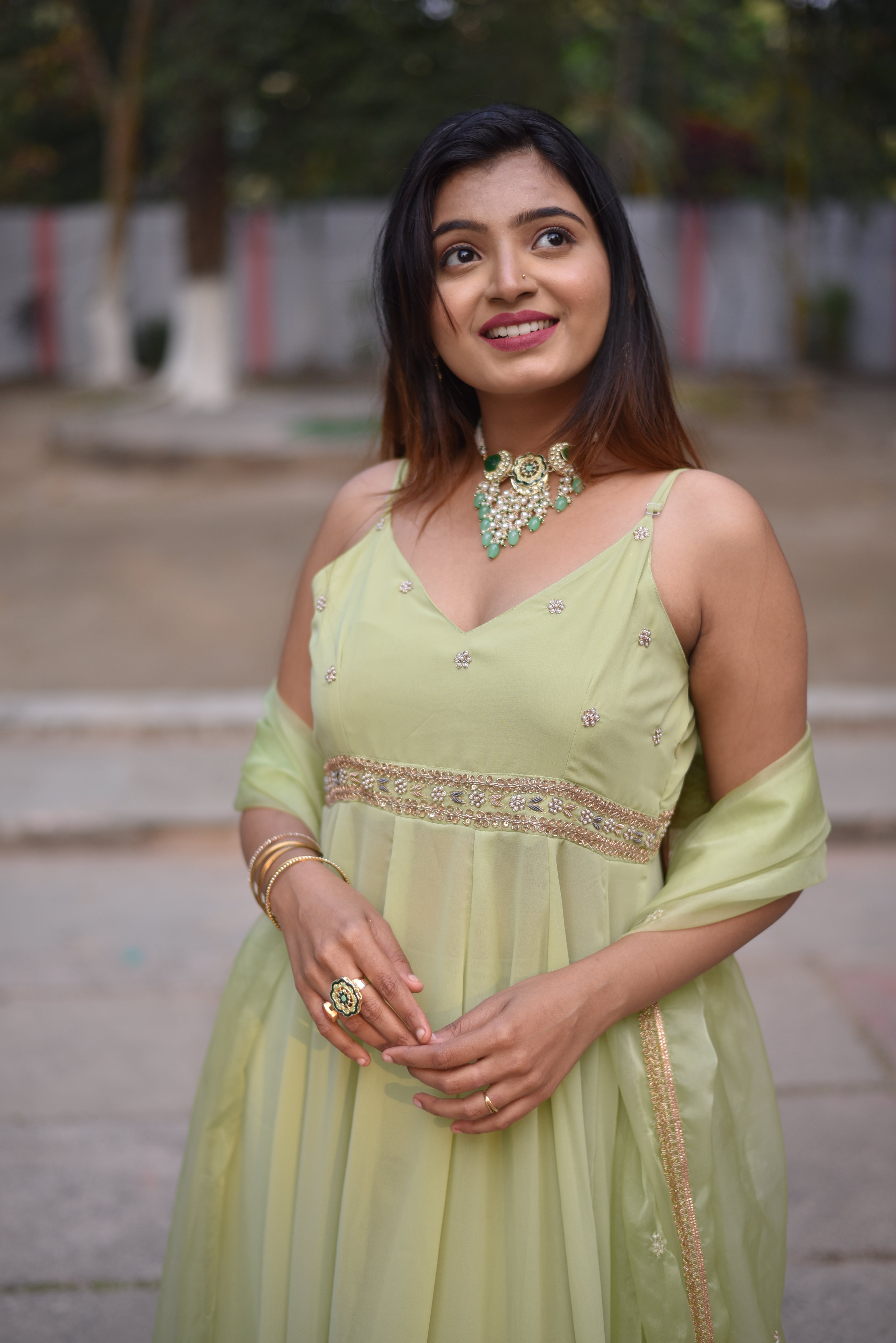 Zari Work Anarkali Suit Sets