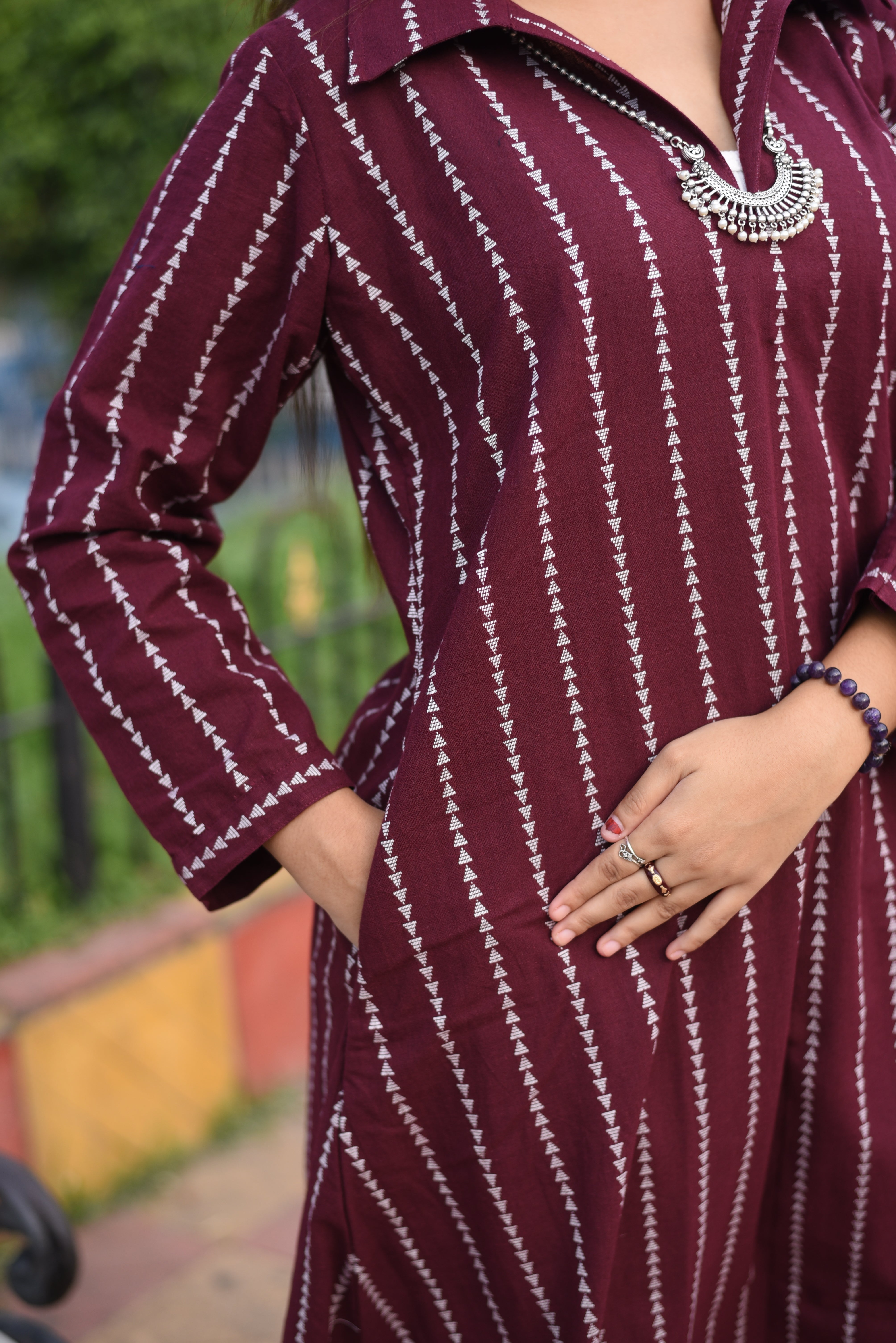 Chocolate Color Cotton Kurta