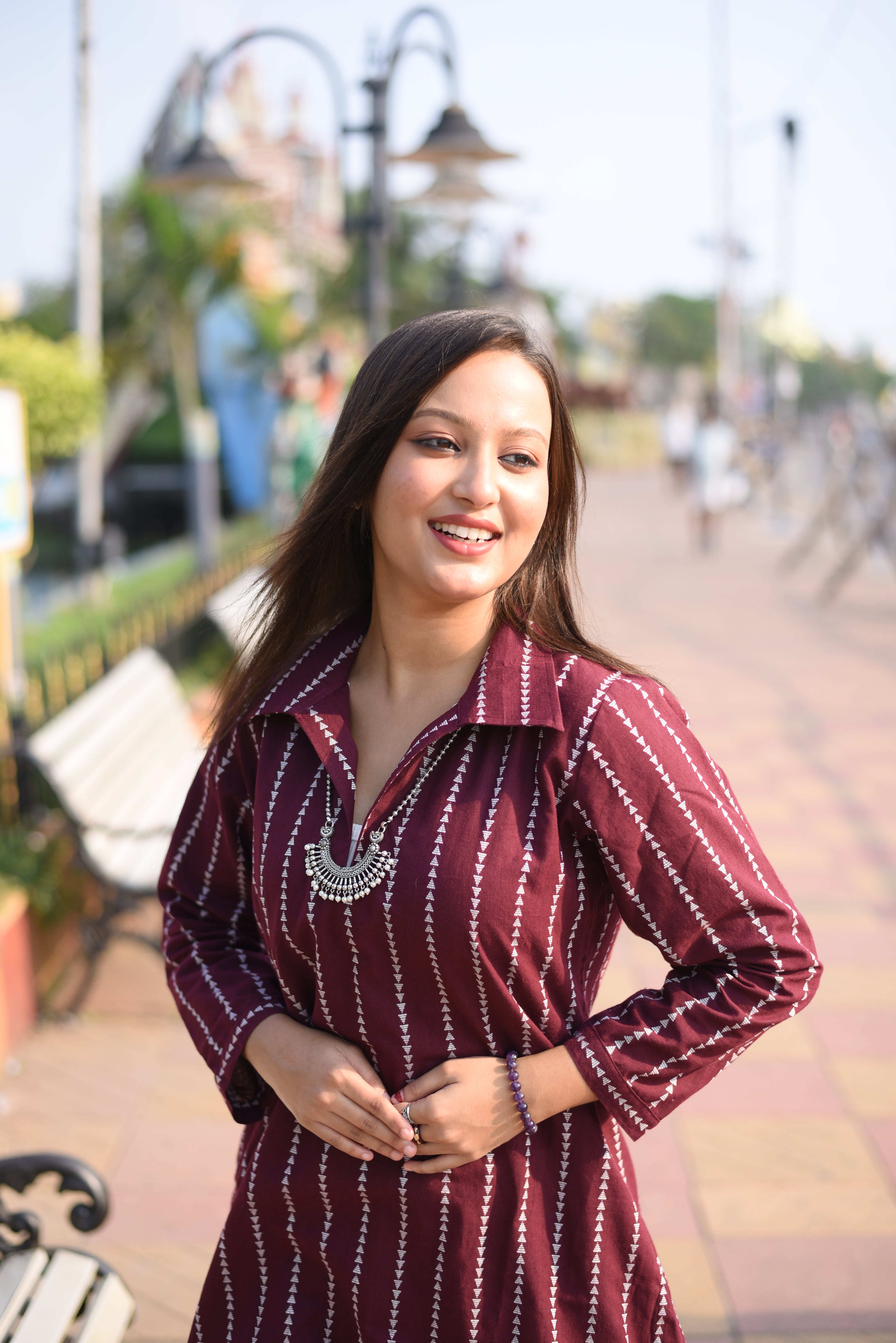 Chocolate Color Cotton Kurta