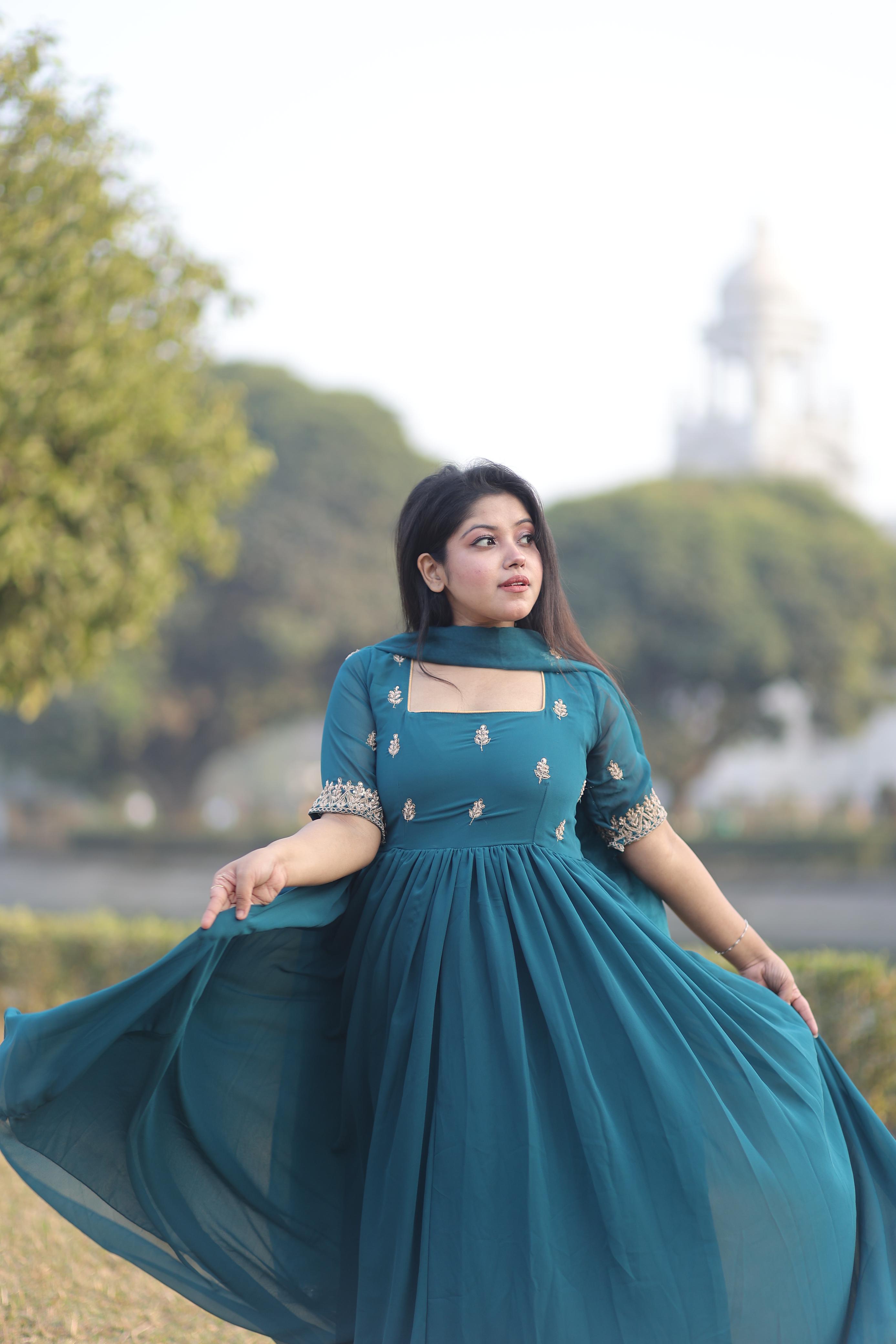 Zardosi Work Anarkali Suit Sets