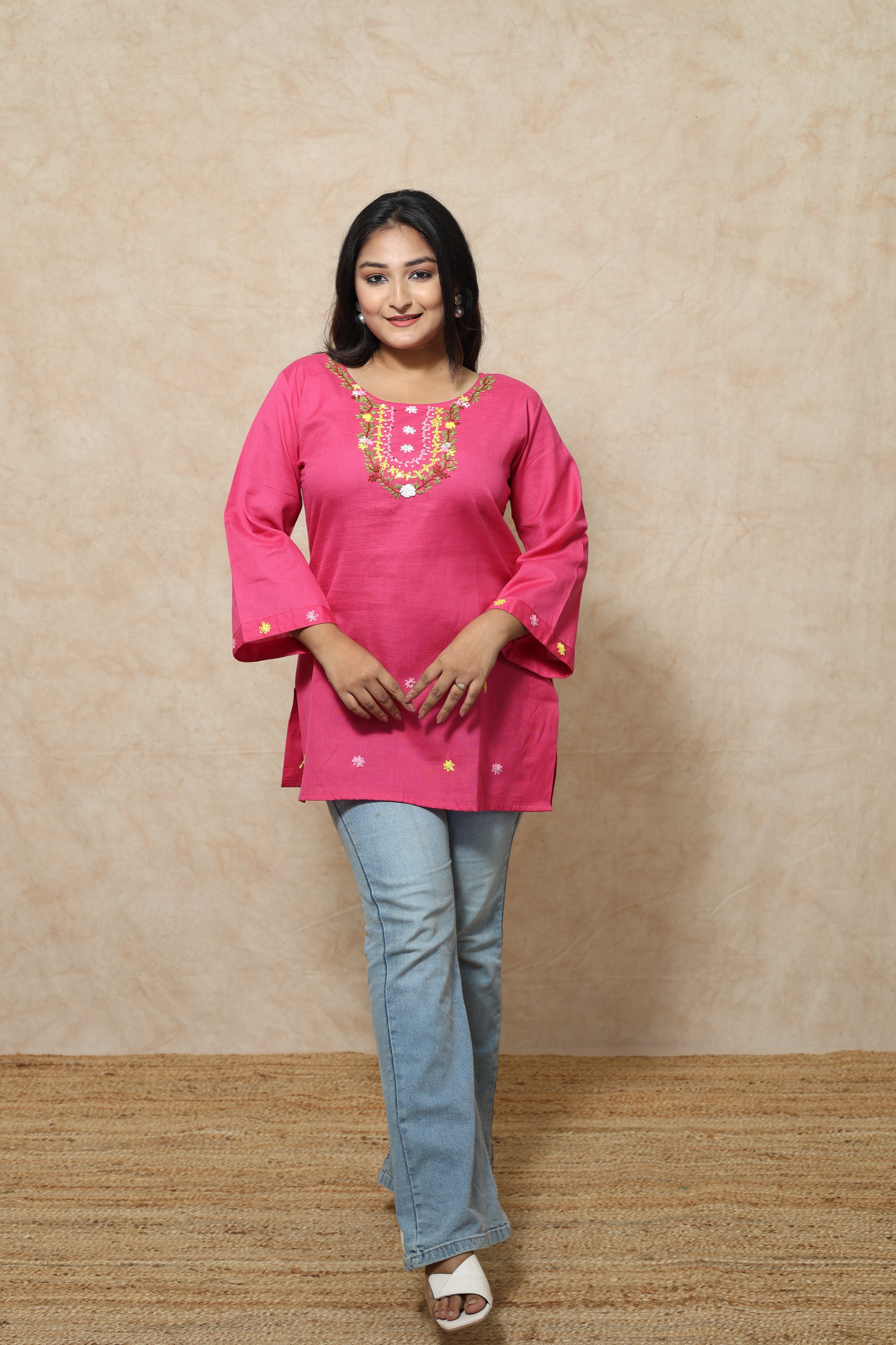Handwork Cotton Short Women's Kurti