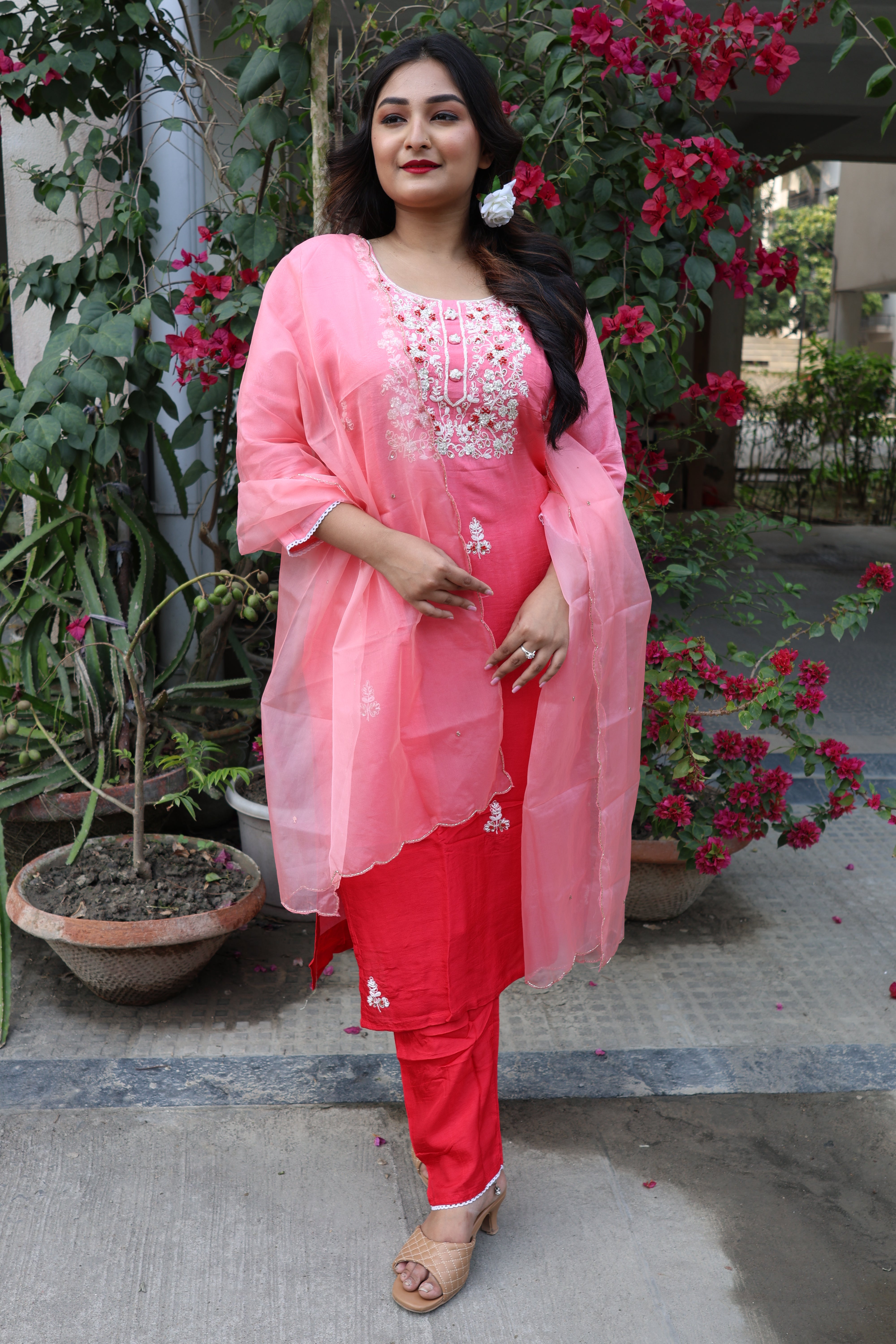 Hand Work Silk Suit Sets