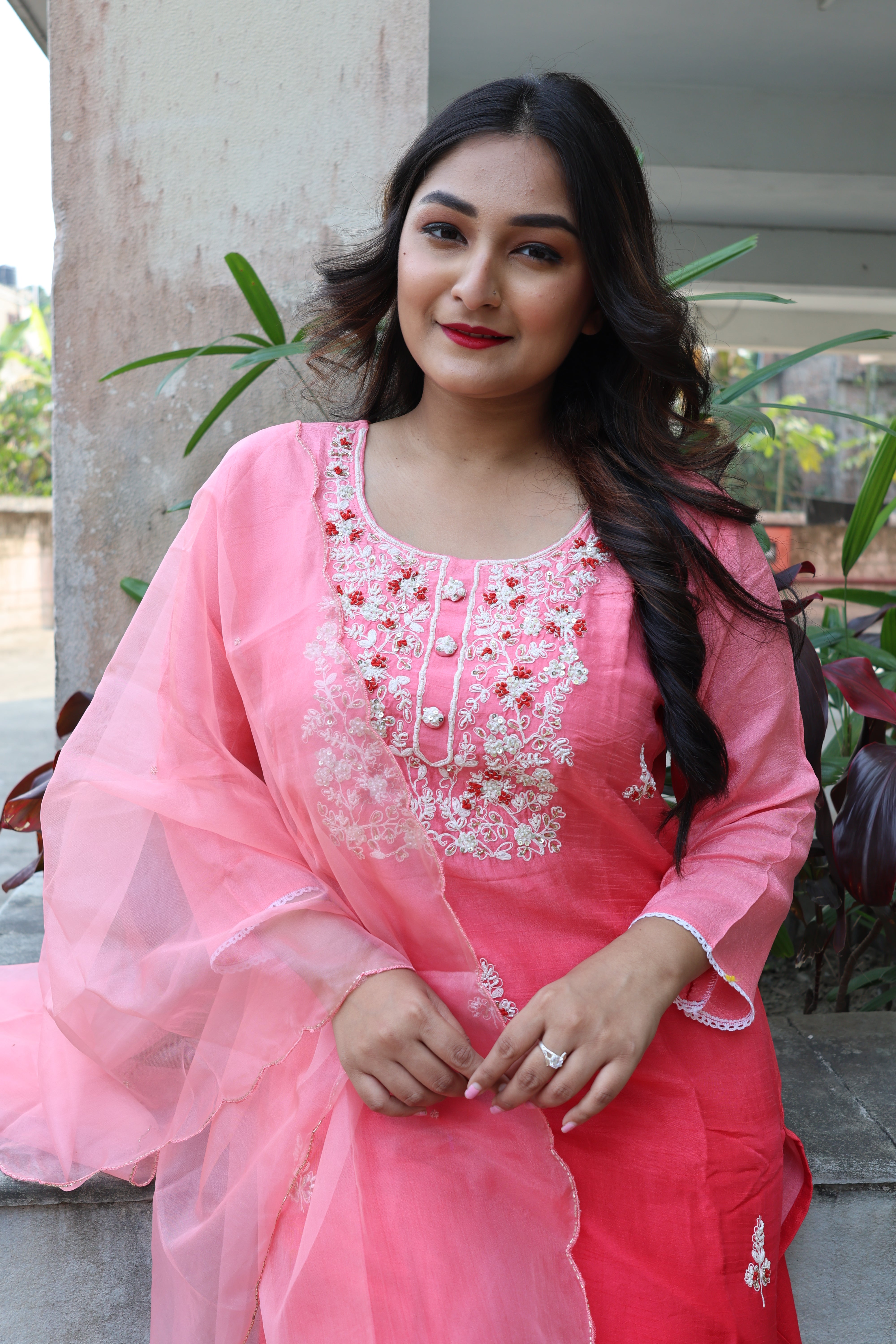 Hand Work Silk Suit Sets